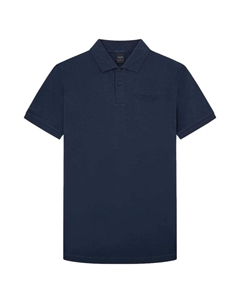 Поло Am Emboss Bk, синий Hackett