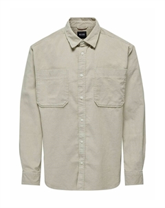Рубашка ONSALP RLX 2PKT LS NOOS, серебряная подкладка Only & sons