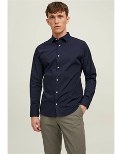 Классическая рубашка JJJOE SHIRT PLAIN, темно-синий пиджак Jack & jones
