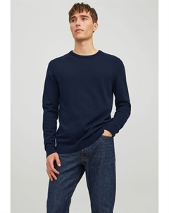 Свитер EBASIC CREW NECK NOOS, темно-синий пиджак Jack & jones