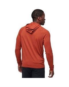 Рубашка с капюшоном Alpenglow мужская, цвет Burnt Sienna Black diamond