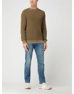 Джинсы прямого кроя с фирменными деталями, светло-синий Christian berg