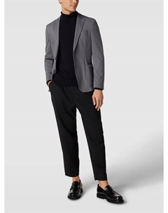 Куртка приталенного кроя на двух пуговицах и булавке, модель Seba, серебро Baldessarini