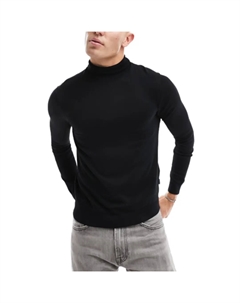 Джемпер High Neck, черный Only & sons