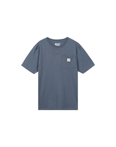 Футболка унисекс, серо-синий Carhartt