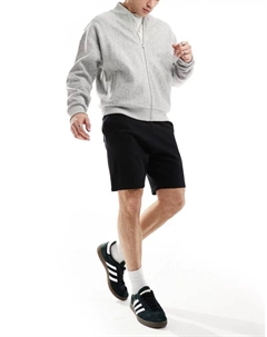 Черные шорты узкого кроя средней длины Asos