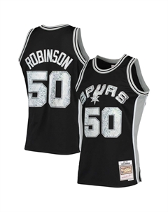Мужская черная майка David Robinson San Antonio Spurs 1998-99 Hardwood Classics, посвященная 75-летию Diamond Swingman Mitchell and ness