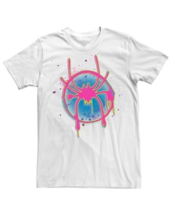 Мужская футболка с логотипом Marvel Spider-Man Neon Spider и аэрозольной краской Licensed character