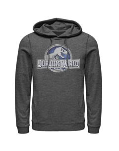 Мужской пуловер с капюшоном и классическим металлическим логотипом «Мир Юрского периода» Licensed character