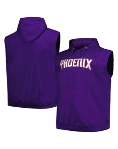 Мужской пуловер с капюшоном из джерси Phoenix Suns Big & Tall фиолетового цвета с логотипом бренда Fanatics