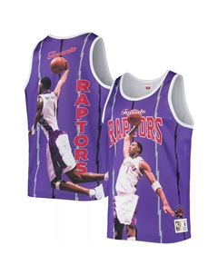 Мужская майка Tracy McGrady фиолетового цвета Toronto Raptors Hardwood Classics Player Mitchell and ness