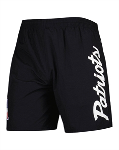 Мужские нейлоновые шорты New England Patriots Team Essentials черного цвета Mitchell and ness