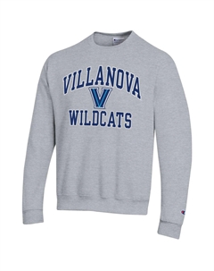 Мужской пуловер с высоким мотором Heather Grey Villanova Wildcats Champion