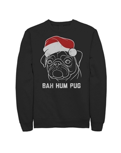 Мужская шапка Санта-Клауса Bah Hum Pug, рождественская флисовая шапка Licensed character