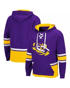 Мужской фиолетовый пуловер с капюшоном LSU Tigers Hockey 3.0 Colosseum