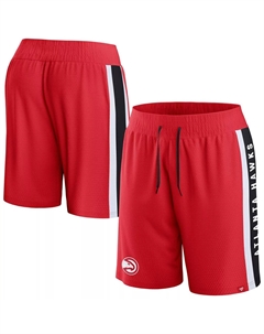 Мужские фирменные красные шорты Atlanta Hawks Referee Iconic в сетку Fanatics