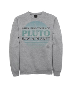 Мужской флисовый пуловер с рисунком NASA Pluto Was A Planet Licensed character