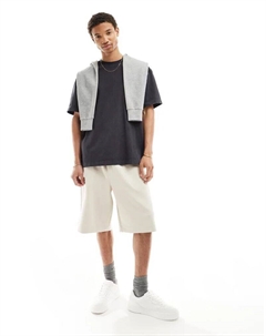 Бежевые шорты из неопрена Asos