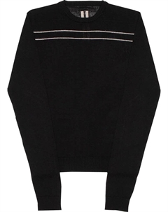 Джемпер Gethsemane Biker Round Neck In Sheer Wool Knit 'Black/Pearl', черный Rick owens