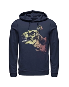 Мужской пуловер с капюшоном и рисунком «Парк Юрского периода T-Rex Sunset Color Fil» Licensed character