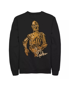 Мужской топ с графическим рисунком Star Wars The Rise of Skywalker C-3PO Stay Golden Fleece Licensed character