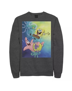 Мужские квадратные штаны «Губка Боб» Патрикс Стар Лучшие друзья флисовый пуловер с рисунком Nickelodeon