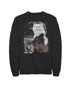 Мужской флисовый пуловер в стиле хэви-метал Cats In Space Licensed character