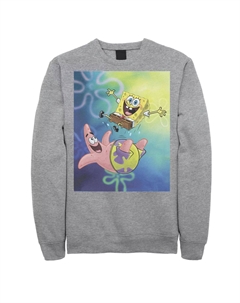 Мужские квадратные штаны «Губка Боб» Патрикс Стар Лучшие друзья флисовый пуловер с рисунком Nickelodeon