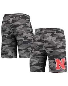 Мужские шорты Угольно-серый Nebraska Huskers Camo Backup Terry Jam Lounge Shorts Concepts sport