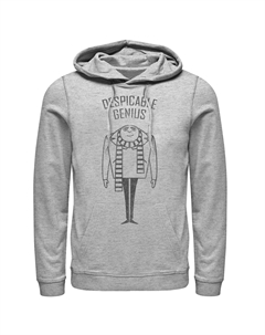 Мужской пуловер с капюшоном Despicable Me Minions Gru Despicable Genius Portrait Outline Licensed character