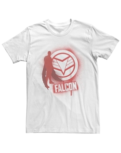 Мужская футболка с аэрозольной краской в ​​форме круга Marvel Falcon And The Winter Soldier Licensed character