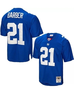 Мужская майка New York Giants Тики Барбер № 21, 2005 г., Royal Throwback Mitchell and ness