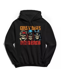 Мужская толстовка с капюшоном Guns n' Roses AFD Skulls Licensed character