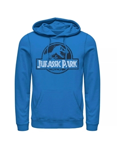 Мужская худи с графичным логотипом персикового цвета «Парк Юрского периода» Licensed character