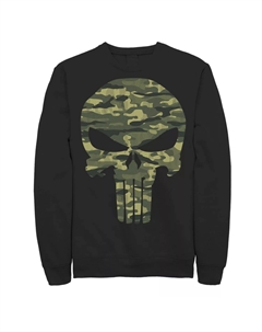 Мужской свитшот с камуфляжным камуфляжем и символом черепа The Punisher Marvel