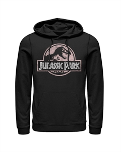Мужская худи с графичным логотипом персикового цвета «Парк Юрского периода» Licensed character