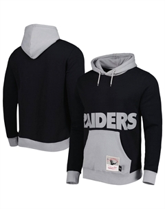 Мужской черный пуловер с капюшоном Las Vegas Raiders Big Face 5.0 Mitchell and ness
