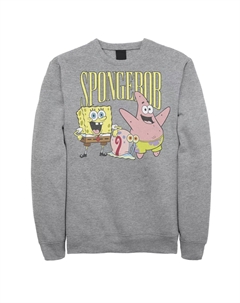 Мужская толстовка с плакатом «Лучшие друзья» и Губкой Бобом Квадратные Штаны Licensed character