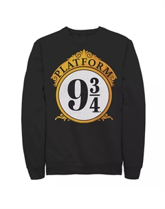 Мужской свитшот с надписью на платформе 9 и 3/4 Harry potter
