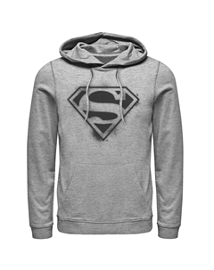 Мужская толстовка с капюшоном с логотипом DC Comics Superman, аэрозольной краской и трафаретом Licensed character