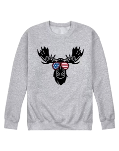 Мужские солнцезащитные очки Moose Americana, флисовый пуловер с графическим рисунком Licensed character