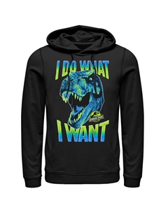 Мужской пуловер с капюшоном «Парк Юрского периода T-Rex I Do What I Want» Licensed character