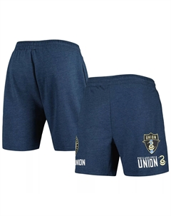 Мужские шорты Heather Navy Philadelphia Union с мульти-логотипами Concepts sport