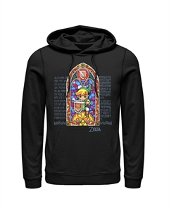 Мужской пуловер с капюшоном Legend Of Zelda Link Stained Glass Window Licensed character