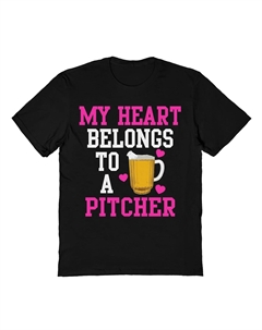 Мужская футболка Heart Belongs Pitcher Colab89 by threadless