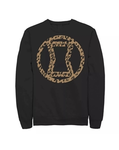 Мужской свитшот с леопардовым логотипом Marvel Black Widow Licensed character