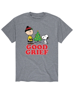 Мужская футболка Peanuts Charlie Brown Holiday Good Grief Licensed character