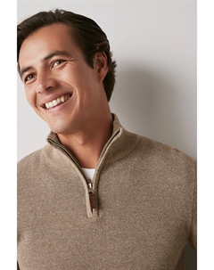 Хлопковый свитер премиум-класса на молнии Next