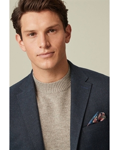 Элегантный фактурный жакет приталенного кроя, синий Next