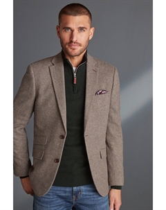 Шерстяной пиджак Nova Fides с узором елочка Next